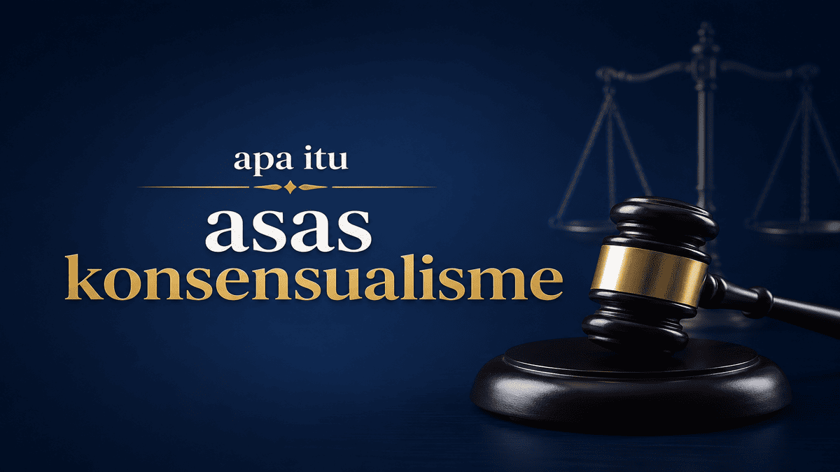 Apa itu Asas Konsensualisme?