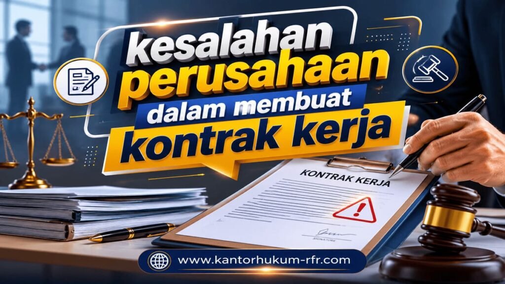 Kesalahan Perusahaan dalam Membuat Kontrak Kerja yang Berpotensi Menimbulkan Sengketa 8-kesalahan-perusahaan-dalam-membuat-kontrak-kerja-kantor-hukum-rfr-dan-rekan