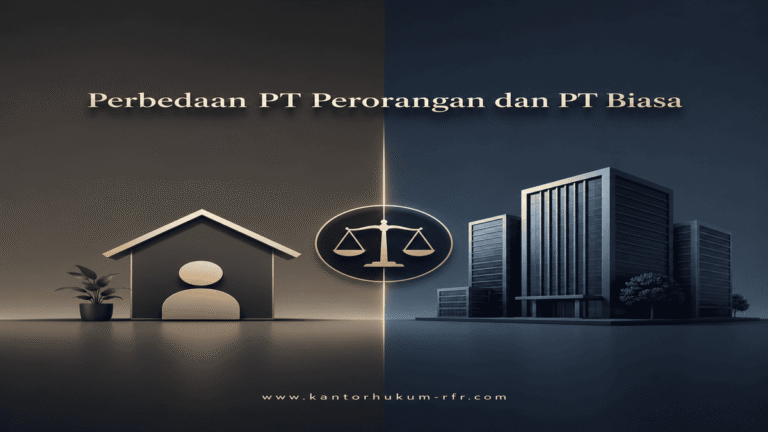 perbedaan pr perorangan dan pt biasa kantor hukum rfr dan rekan