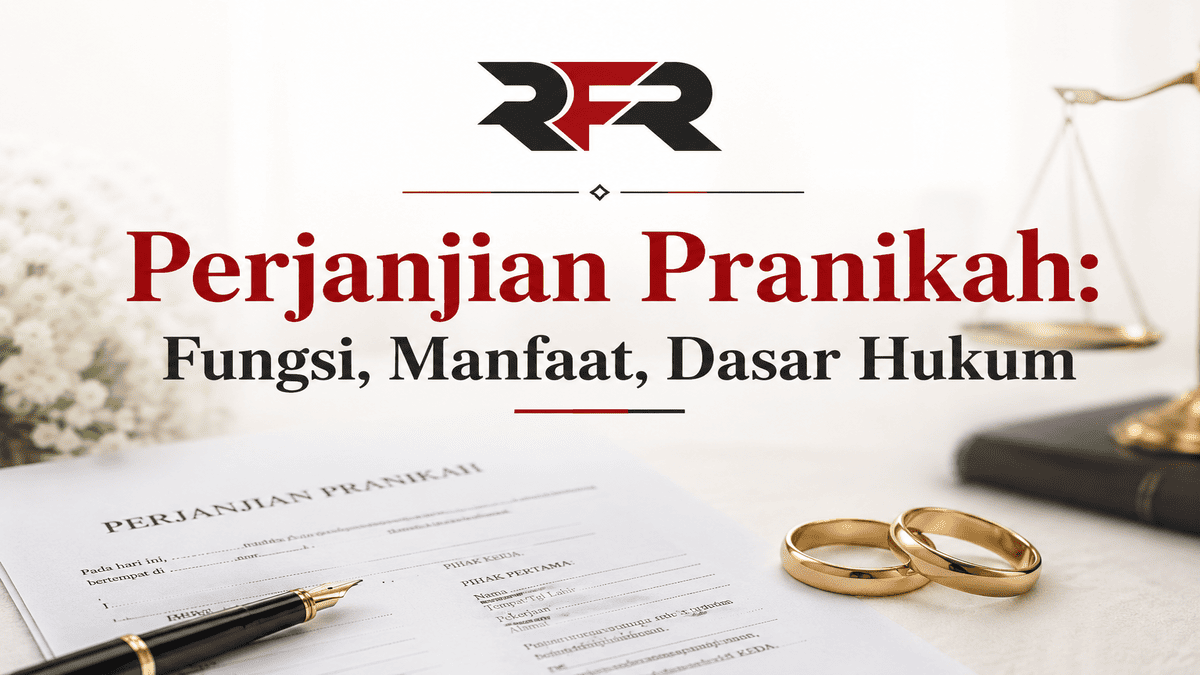 perjanjian pranikah fungsi manfaat dan dasar hukum kantor hukum rfr